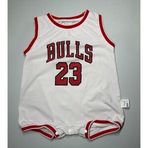 Micheal Jordan 23 Chicago Bulls Baby Toddler Jersey Romper, 6-9‎ months